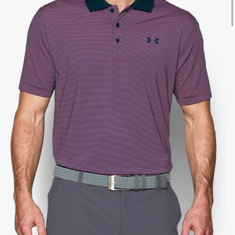 Under Armour Purple Athletic Polo Shirt